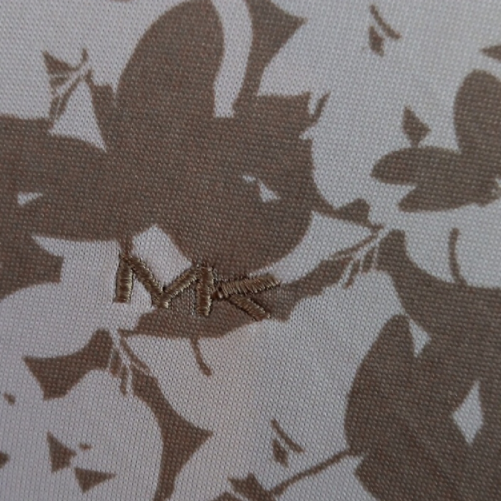 Michael Kors White and Brown Casual Button Down Shirt S - Picture 3 of 4